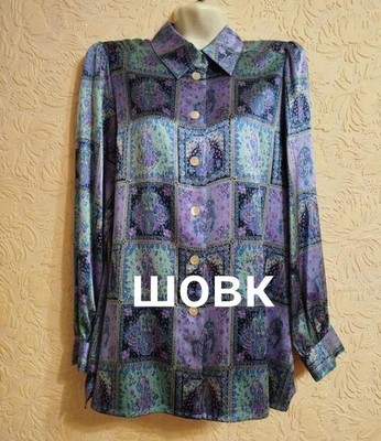 Women Peter Hahn Shirt Lilac Silk 38 / M / 46