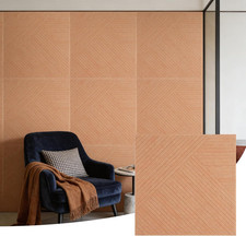 Acoustic Wall Panels 23.6 Inch Wood Grain Soundproof Panels Self-Adhesive Decor