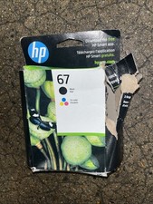 New HP 67 Black Tri-Color Ink Cartridges 2 Pack Combo Hewlett Packard Exp 05/27