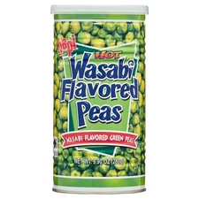 Hapi Snacks Wasabi Peas Hot Crunchy Spicy Snack Roasted Green Peas 9.9 oz Bag
