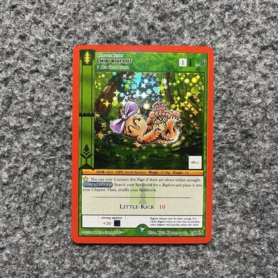 MetaZoo x Ebay Chibi Bigfoot Wilderness Full Holo Foil Card 2/165 NM