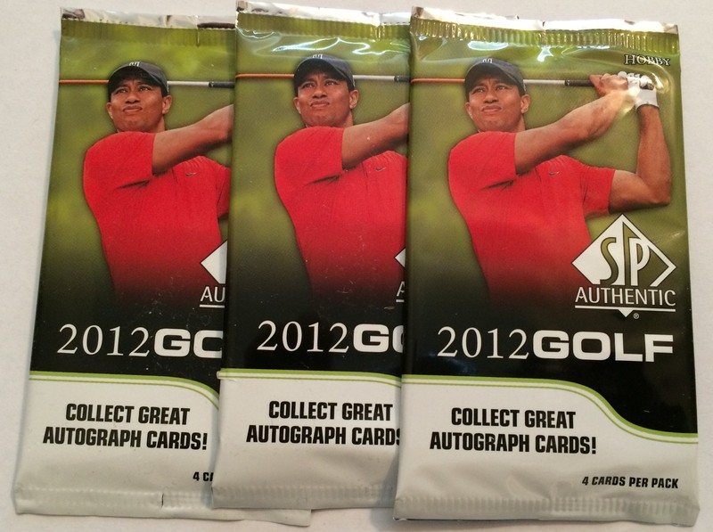 (3) 2012 Upper Deck SP Authentic Golf Packs - Hobby