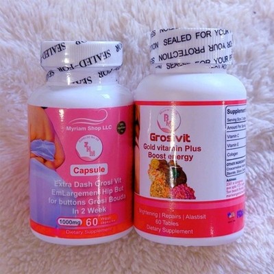 Grosvit Capsules FOR BETTER APETITE Vitamin C E Collagen Brightening 60 