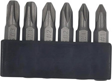 6Pcs 35Mm JIS Screwdriver Bit Set with Magnetic Tip, 1/4 Hex Shank, S2 Alloy Ste