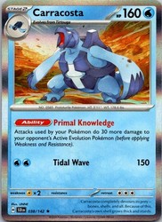 Carracosta 038/142 Holo Rare Stellar Crown