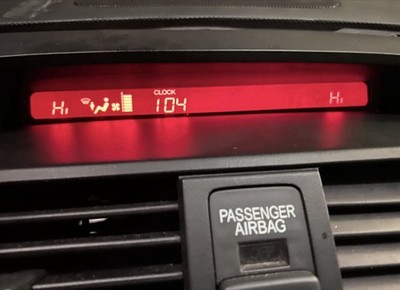 Acura TL TYPE S Navigation Clock Screen 39710-A610 Center Dash 07