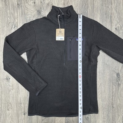 Patagonia Pullover Sz Small Men Black R1 Air Zip Neck Long Sleeve
