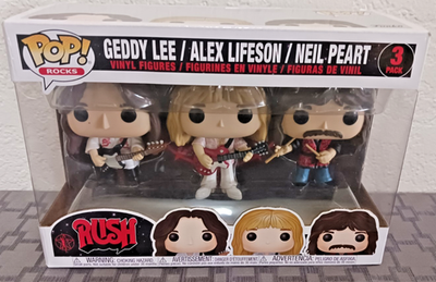 FUNKO POP! Rocks RUSH [3 Pack] Geddy Lee/Alex Lifeson/Neil Peart