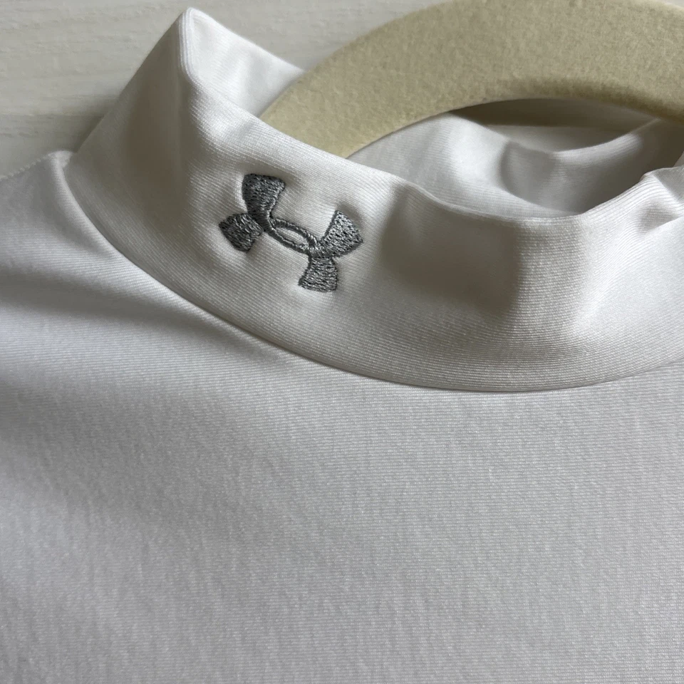 Under Armour Cold Gear 女式 M 黑色模拟领长袖 | 运动服 — 第 2/4 张图片