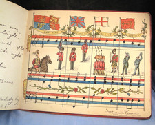 ANTIQUE SKETCHBOOK ART ALBUM DRAWING PICTURE BOOK MINING RMS NILE GRAND TOUR