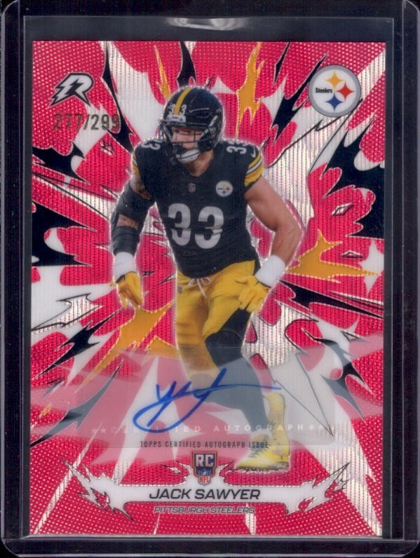 JACK SAWYER 2025 Topps Resurgence Magenta Surge Refractor RC Autograph Auto /299