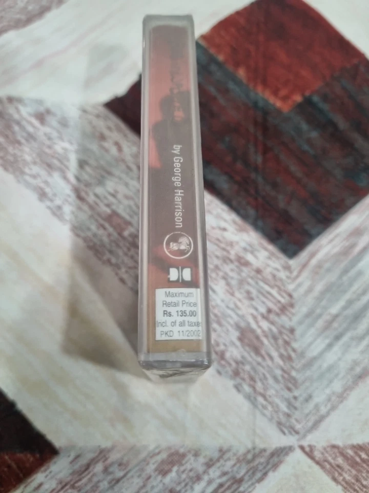 George Harrison Brainwashed INDIA IMPORT SEALED CASSETTE TAPE PROMO HYPE STICKER - Image 3 of 4