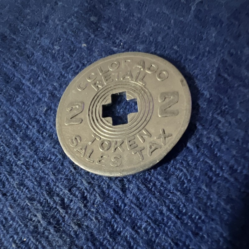 Colorado Retail Sales Tax Token 2¢ (2 Cent) Colorado Retail Token Sales Tax