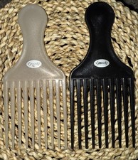 Vintage Goody Lift Pick Comb Lot Of 2 Black Brown 90s Plastic