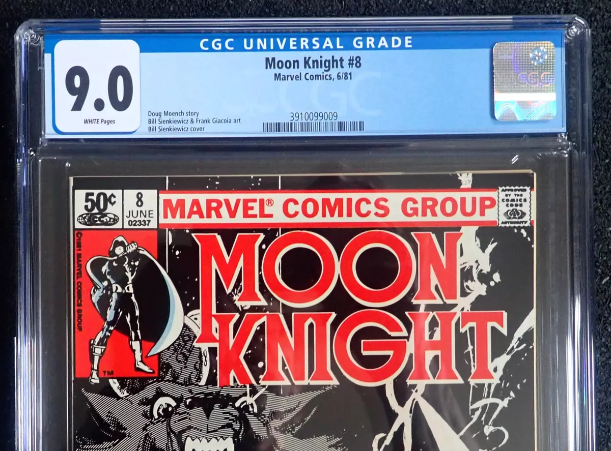 MOON KNIGHT #8 🔥 CGC 9.0 WHT 🔥 HAHAHAHAHAHA 1981