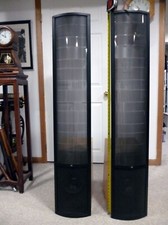 Martin Logan Vista Maple Vendor Mal 200w W/ Esl /woofer Lot Of 2 Speakers 3145