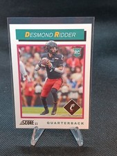 2022 Score Desmond Ridder 1992 Throwback Rookie #TB3 Atlanta Falcons