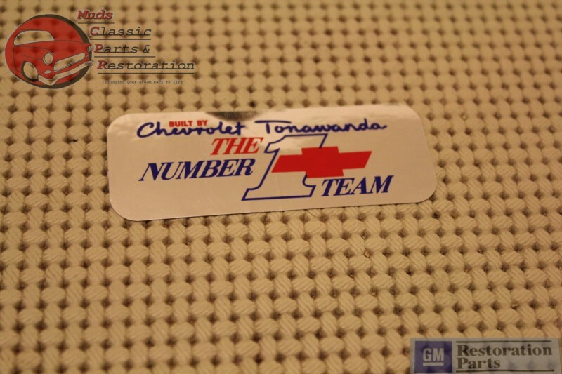 Tonawanda #1 Team Big Block Performance Engine Valve Cover Decal