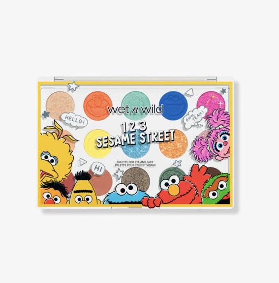 Wet N Wild Sesame Street 1 2 3 Sesame Street Eye & Face Palette Collection New - Image 2 of 4