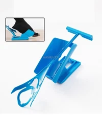 New Sock Slider Aid Blue Helper Kit Helps Put Socks On Off No Bending Shoe Horn