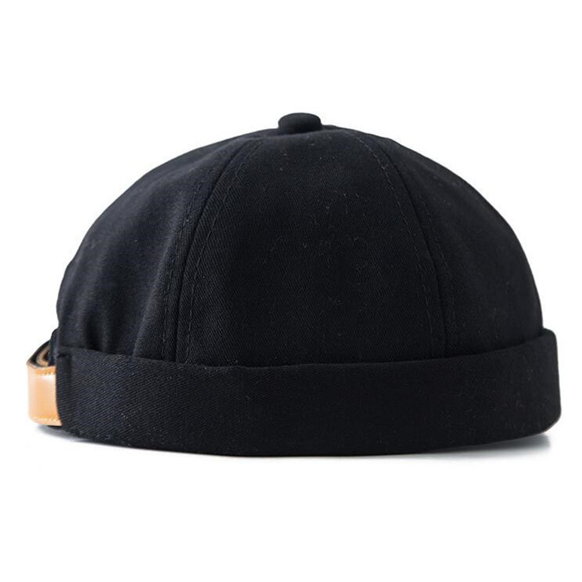Cappello Uomo Senza Visiera Cappello Senza Visiera Cappelli Da Uomo Docker Cap Cappelli Beanie Sailor Cap Worker Hat Rolled Cuff Retro Tesa Cappello Con Regolabile - Taglia Unica Berretto Senza Visiera Docker