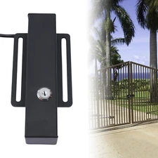 Electric Gate Lock with Keys Auto Opening Closing AC/DC12-24V Waterproof Gland