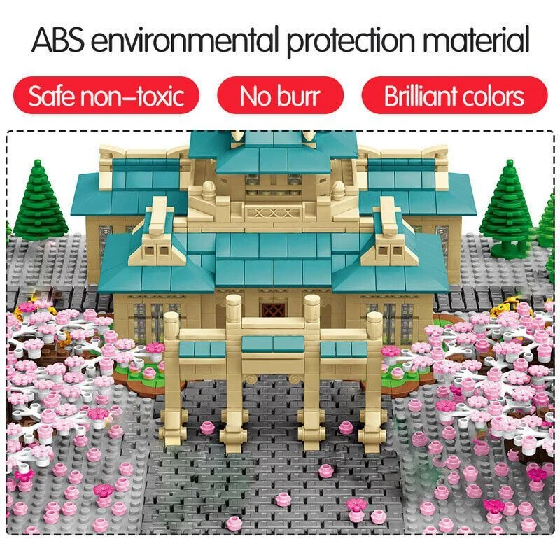 Building Blocks Set Wuhan University Romantic Sakura Cherry Blossoms 2529 pcs - Image 2 of 4