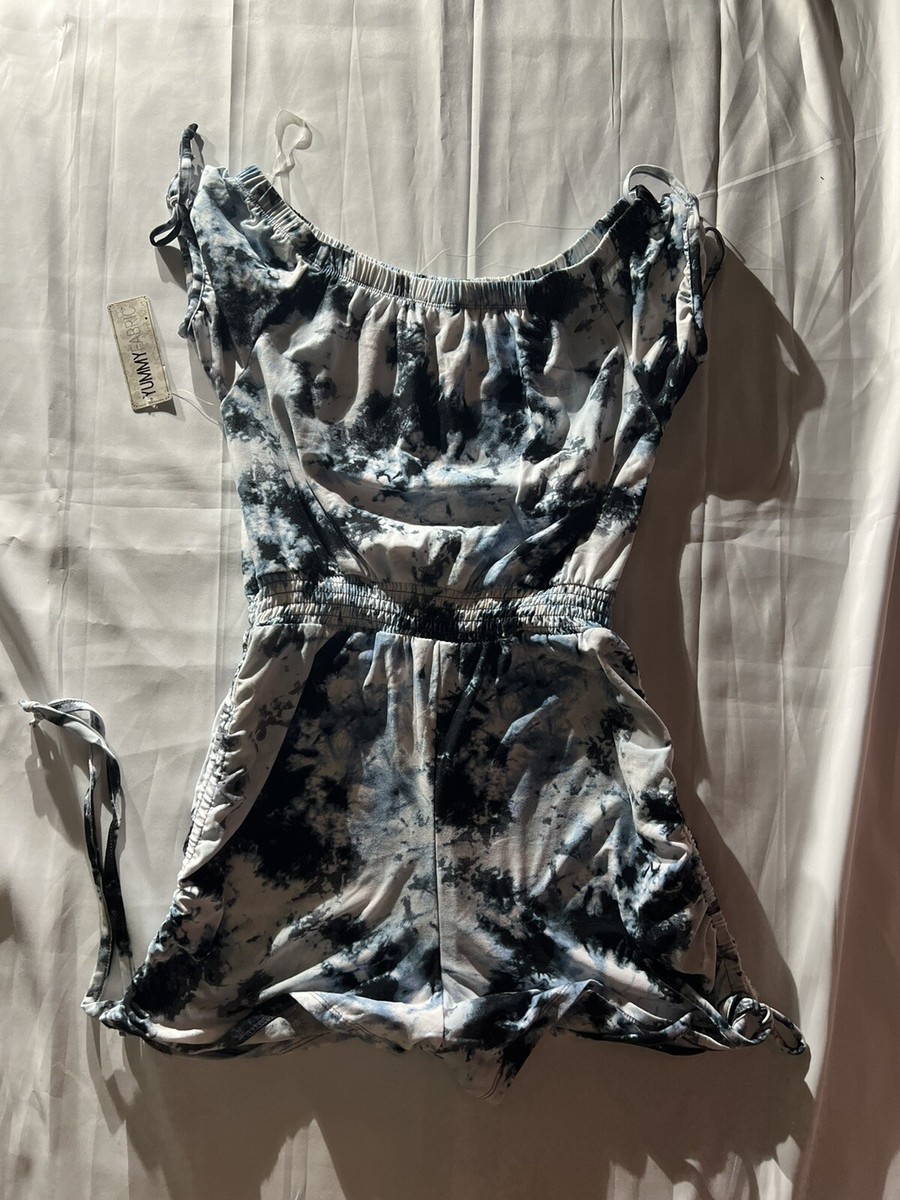 Derek Heart Size M Off The Shoulder Romper Yummy Fabric Inseam