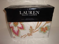 Ralph Lauren Liana Floral King Duvet Cover Shams Set Cotton Botanical 350