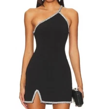 $298 NWT Black Lovers + Friends Black “Cossette” Mini Dress Sz Small