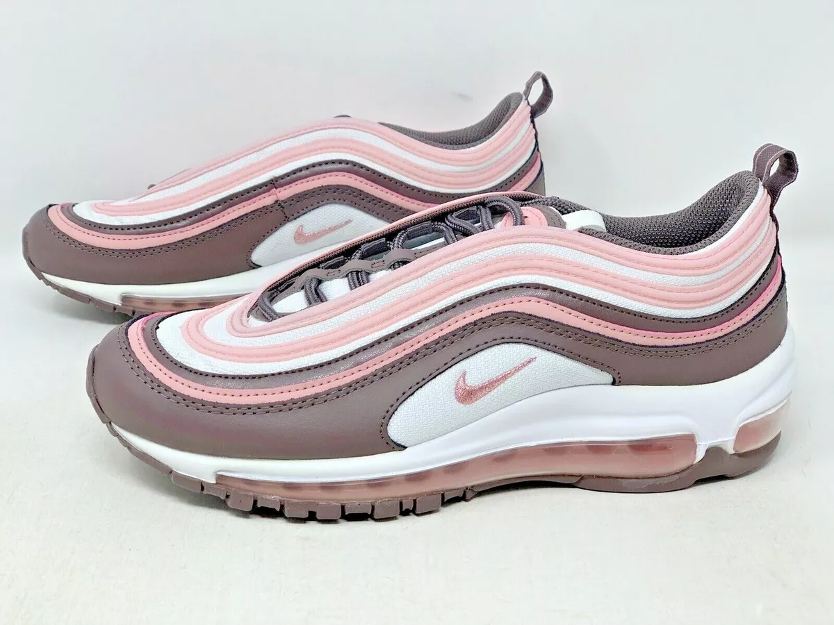 Nike Air Max 97 GS Sizes Pink Brown Black White Sneakers Womens | eBay