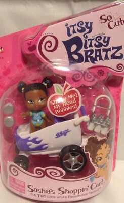 BRATZ Sasha Itsy Bitsy Einkaufswagen super selten
