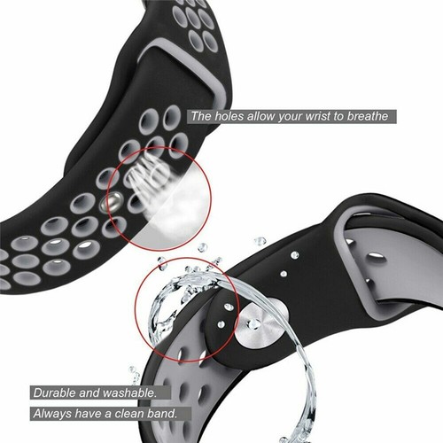 For Samsung Galaxy Watch 6 40/44mm 43/47mm Classic Silicone Watch Band Strap - Picture 4 of 20