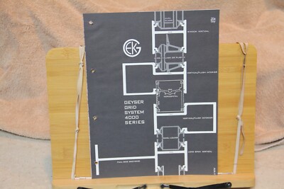 Geyser E K EKG Company cut bottom Brochure Grid System Window 1967 ? 4 pg