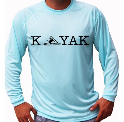 River Life Kayak Rafting Long Sleeve UPF 30 T-Shirt Sport Boat UV Protection