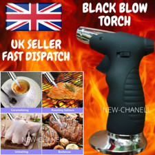 Kitchen Blow Torch BUTANE GAS MINI MICRO WIRELESS COOK SOLDERING BLACK