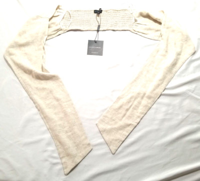 New JLUXLABEL Womens Beige Linen Blend Tie-up Tube Top Small NWT