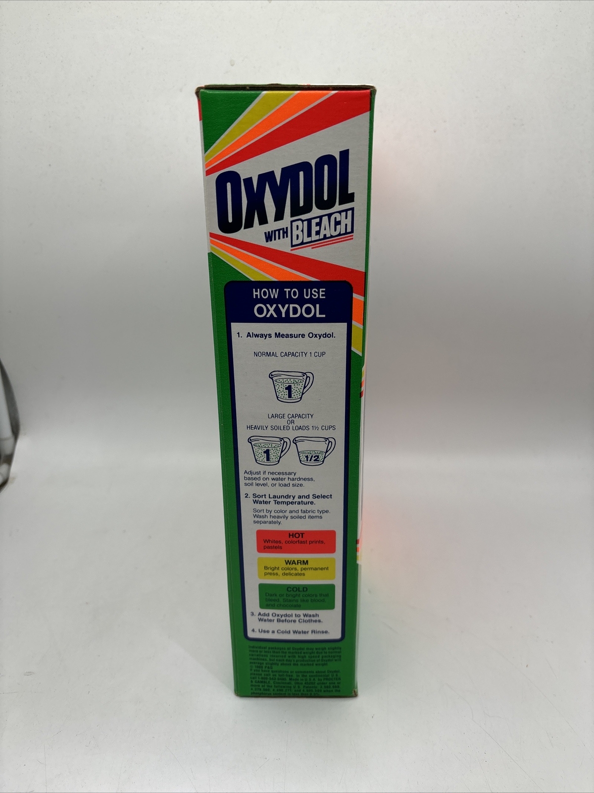 Sealed Oxydol Powder Laundry Detergent 67 Oz BRIGHT Colors Great Prop