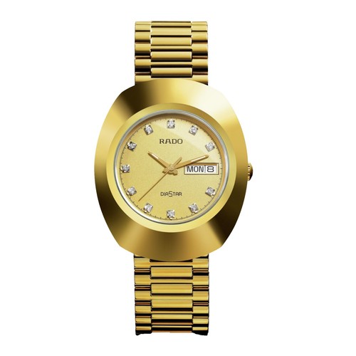 Rado Diastar Two-Tone Diamond Dial Gold Plated Stainless  display picture 2