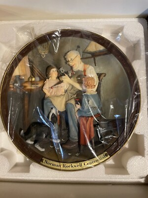 NORMAN ROCKWELL CENTENNIAL PLATE COLLECTION 3D~THE TOY MAKER