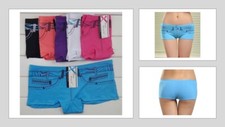 Women Boxers Underwear Denim Print Shorts Cotton SINGLE Pack 3 or Pack 5