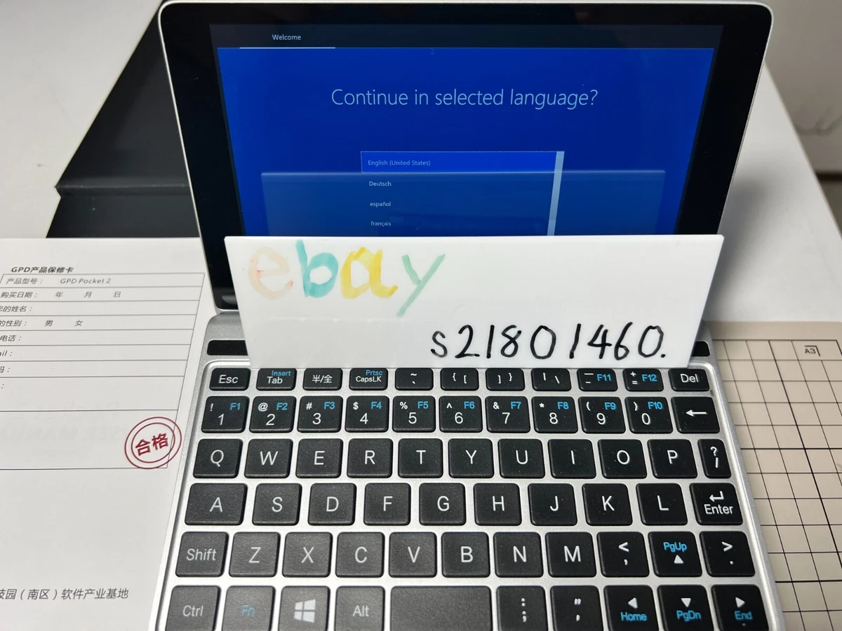 GPD Pocket 2 Intel Core m3-7Y30 7