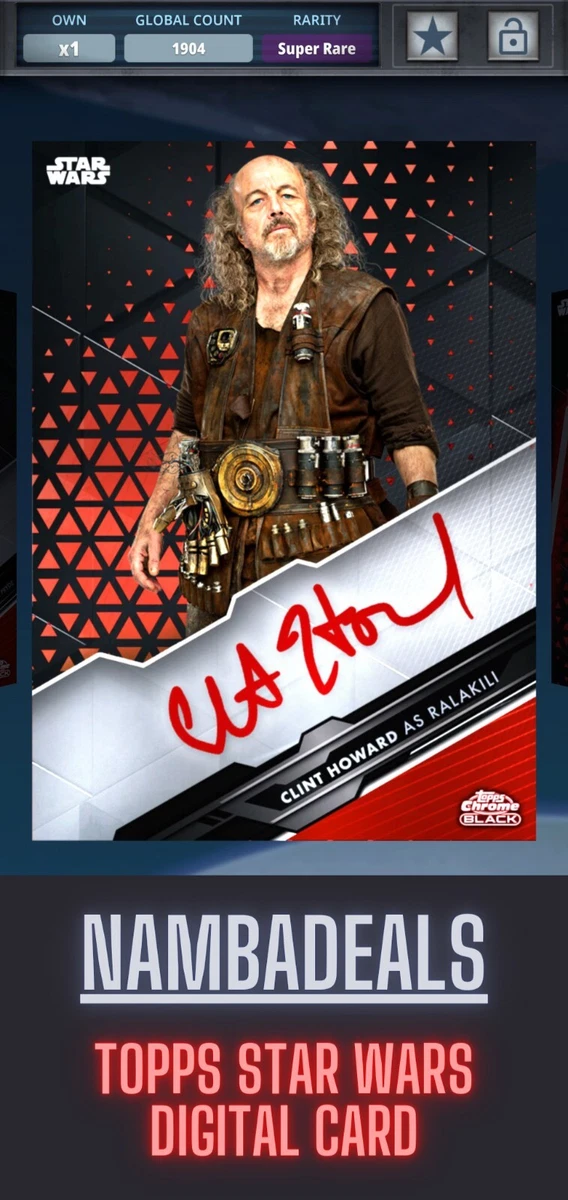 定番の中古商品 topps Star starwars 1/1 signature Howard RALAKILI 1/1 mec.edu.om