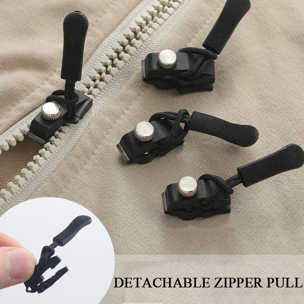 Fix Zipper Zip Slider Repair Instant Kit Removable Rescue Replacement Pack of 6P