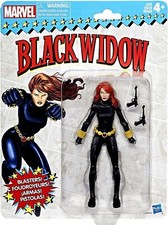 New 2017 Hasbro Marvel Legends Retro 6" Black Widow Action Figure Sealed