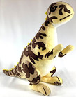 Plush Allosaurus Dinosaur Standing Stuffed Animal 21” x15” Yellow Brown Spotted