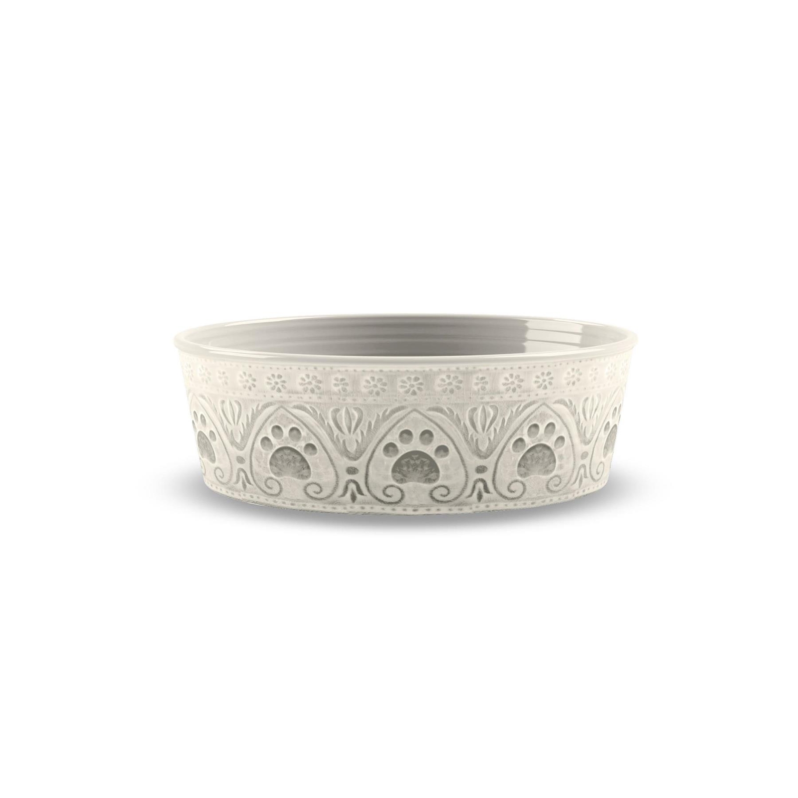 Natural Paw Print Melamine Small Pet Bowl