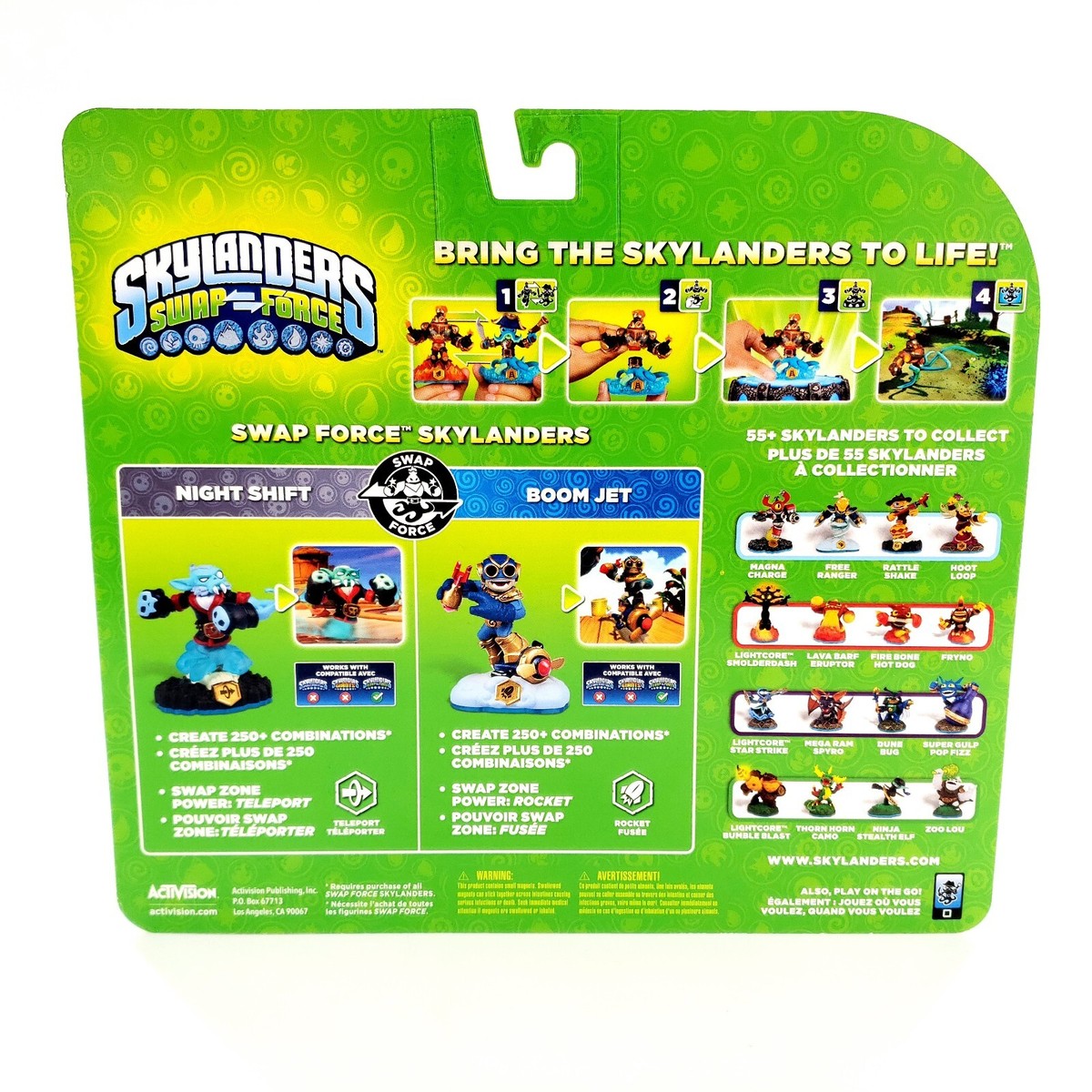 Skylanders Swap Force Twin Pack Night Shift & Boom Jet New