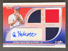 John Hochstatter 2010 Topps USA Baseball Triple Patch Auto #ed 178/219