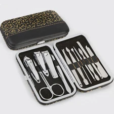 New 12pcs Professional Set Nail Care Manicure Pedicure Cuticle Clippers Kit Tool
